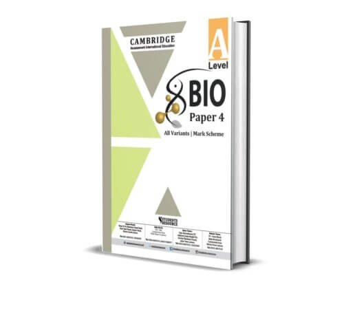 A Level Biology 9700 Paper 4 Yearly | 2020-2024 | Ring Bind | Mark Scheme