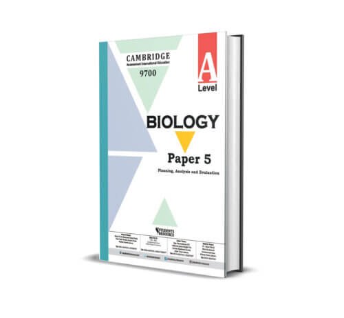 A Level Biology 9700 Paper 5 Yearly | 2020-2024 | Ring Bind | Mark Scheme