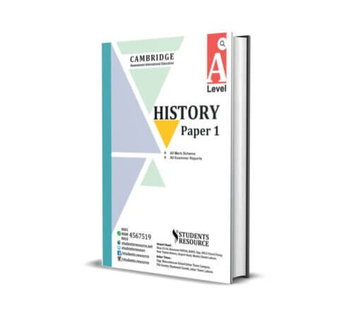 A Level History 9389 Paper 1 Yearly | 2017-2021 | Ring Bind | Mark Scheme