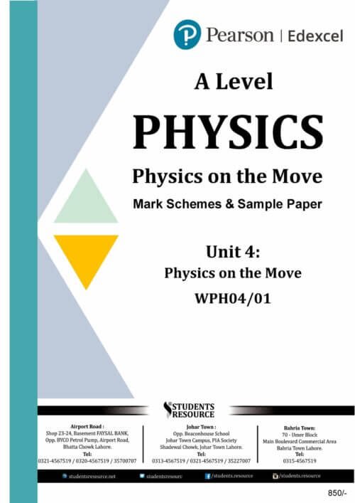 Pearson Edexcel IAL WPH04 Physics Unit 4