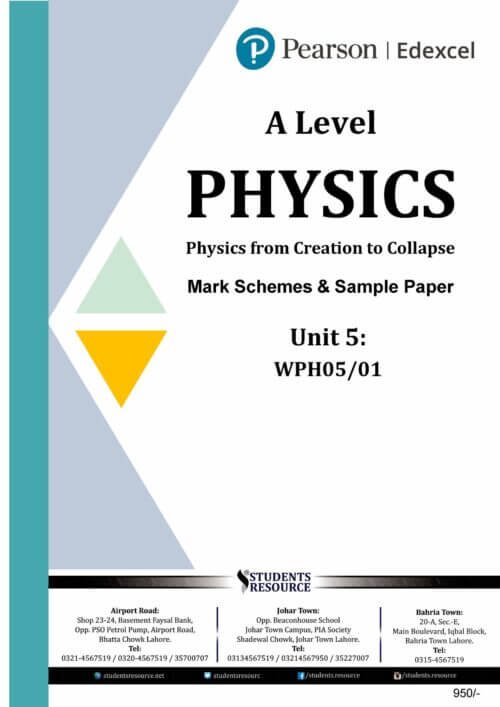 Pearson Edexcel IAL WPH05 Physics Unit 5