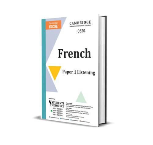 IGCSE French 0520 Paper 1 Yearly | 2018-2024 | All Variants | Ring Bind