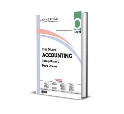 O Level Accounting 7707 Paper-2 Yearly | 2020-2024 | Ring Bind