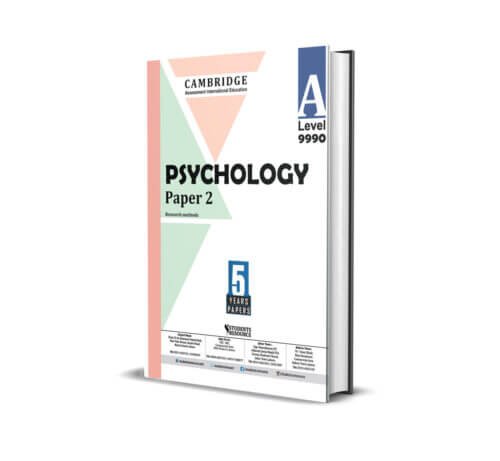 A Level Psychology 9990 Paper 2 Yearly | 2020-2024 | Ring Bind | Mark Scheme