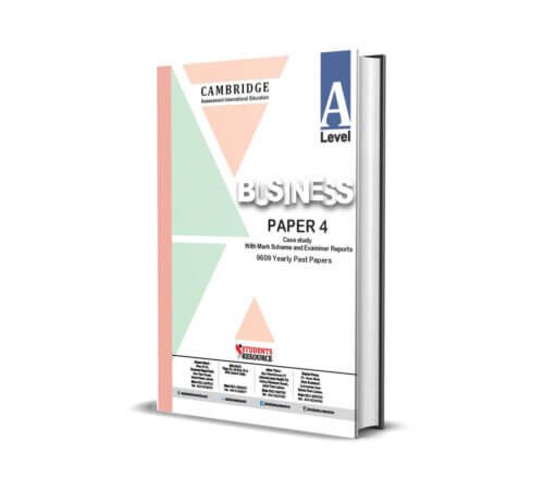 A Level Business 9609 Paper 4 Yearly | 2023-2024 |  Ring Bind | Mark Scheme