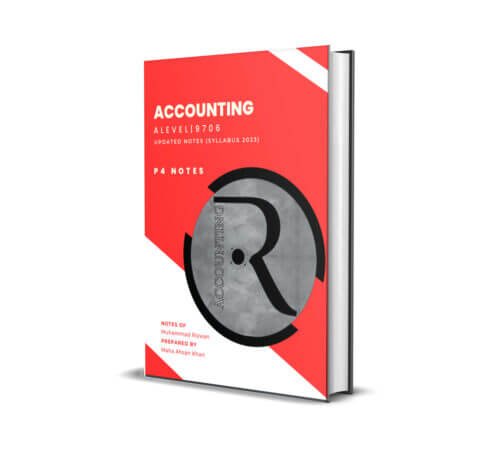 A2 9706 Accounting p4 Updated Notes | M Rizwan