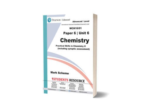 Pearson Edexcel IAL | WCH16/01 | Chemistry Paper 6