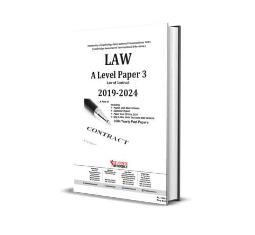 AL 9084 Law Paper-3 | 2019 -2024 | Rijng Bind | Mark Scheme